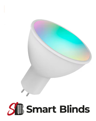 Foco Wifi Gu5.3 Con Control Por Voz Tuya Blanco Cálido