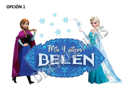 Frozen Logo Personalizado Imprimible Cumpleaños Digital