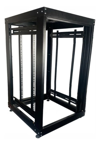 Rack Servidor Aberto 24u X 670mm Piso Desmontável Padrão 19 Cor Preto