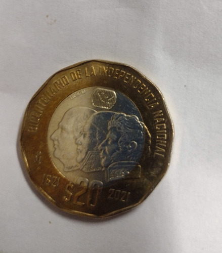 Bicentenario De 20 Pesos Impecable Sin Detalles