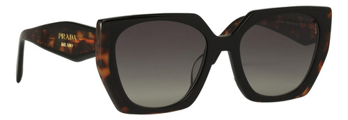 Prada Spr 15w 389-0a7 Rectangle Shape Carey Negro (Usado)