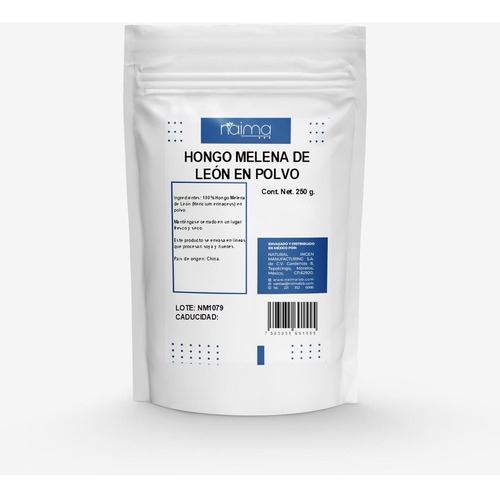 Melena De León En Polvo 250 G Sabor Sin Sabor