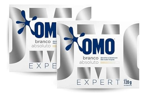 Sabão Em Pó Omo Branco Absoluto Expert 360g - 2 Packs