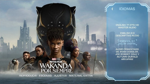 Pantera Negra Wakanda Por Siempre Forever 2022 Bluray Marvel