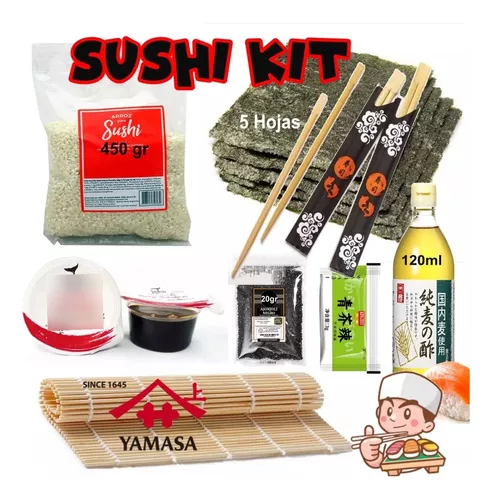 Kit Sushi 7 Ele + Papel Arroz - g a $139
