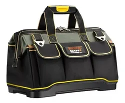 Comprar Bolsa Maleta Fundo Borracha Em Lona 21 Bolsos P/ Ferramentas Cor Preto no Mercado Livre