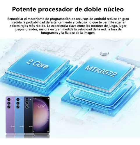 Smartphone Android Barato S23+ Dual Sim De Doble Modo De Esp