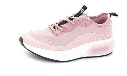 Zapatilla Sneakers Mujer Gummi Wave Con Plataforma Rosa