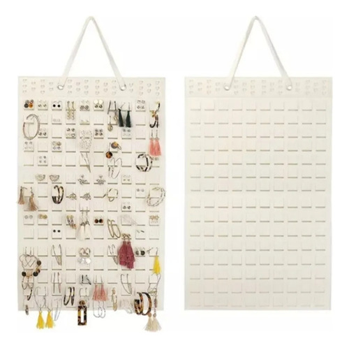 Aomux Organizador De Aretes, Soporte Para Aretes Con Capacidad Para Hasta 300 Pares, Organizador De Joyas Pendientes, Cajitas Colgador De Aretes Exhibidor De Aretes Para Mujer Y Niña, Beige