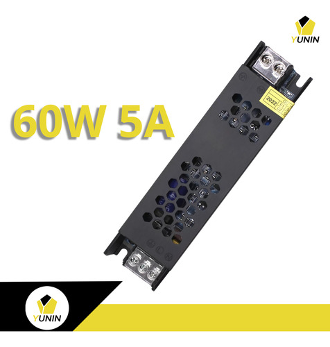 Fonte Chaveada 5a 60w 12v Capa Preta P/ Fita Led Som