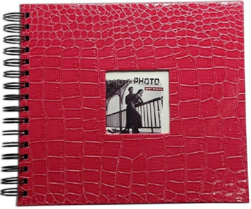 Álbum De Fotos Scrapbook Livro De Assinaturas Médio Vermelho