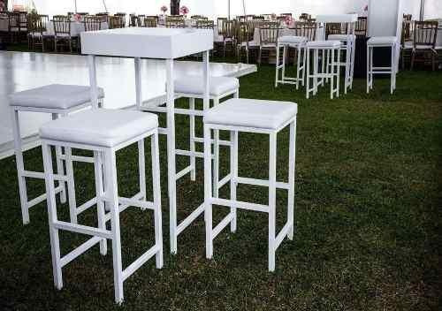 Mesa Y Sillas Alta Para Bar Capitone Wash