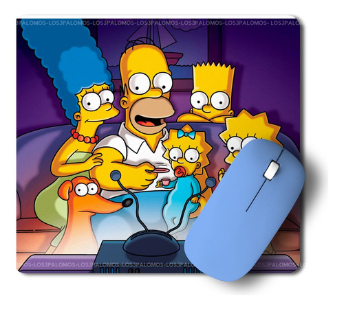 Mouse Pad - Familia Simpsons - L3p - 21 X 19cm - Series Tv