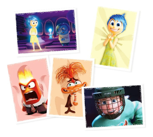 Kit 75 Figurinhas Filme Disney Divertidamente 2024 Pixar
