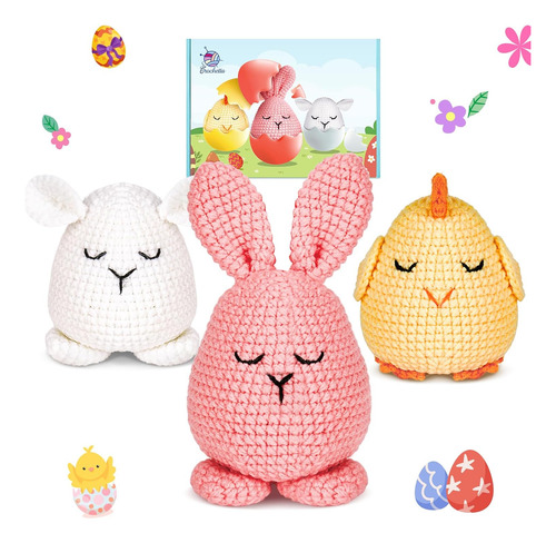 Kit De Crochet Crocheta Tamaño Pequeño 40% Más Lana
