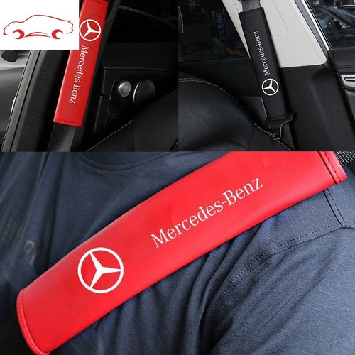2pcs Funda Para Cinturón De Seguridad De Coche Mercedes Benz
