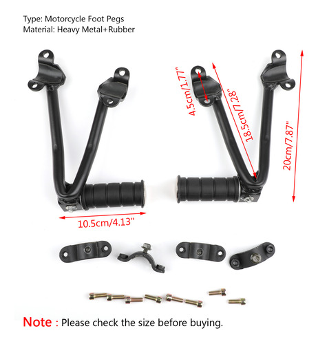Estribo De Pasajero Trasero Para Kawasaki Vulcan 650 Vn650