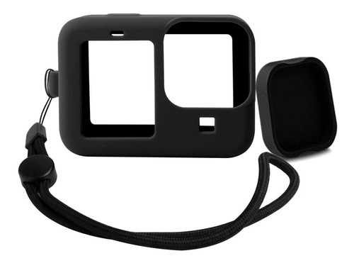 Funda Silicona Para Gopro Hero 9 10 11 Black + Cubre Lente  