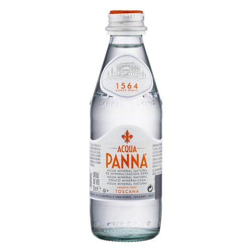 Agua mineral sin gas Acqua Panna Toscana botella de 250 ml