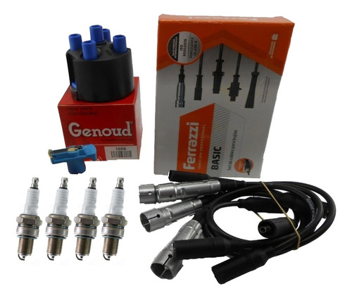 Kit Cables De Bujias+bujias+tapa+rotor Gol Power 1.6 C/ Dist