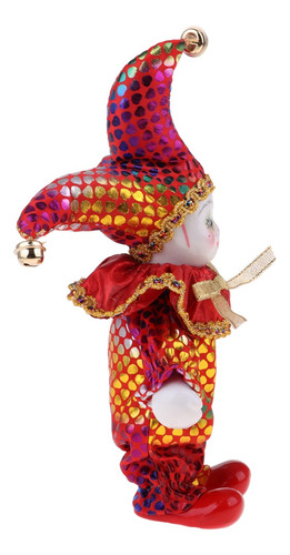 6 Polegada Porcelana Triangel Boneca Palhaço Casa Exibir