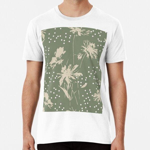 Remera Hermoso Estampado Floral Abstracto Boho Algodon Premi