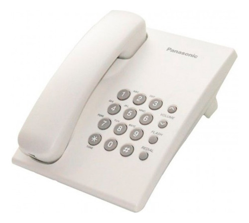 Telefono Alambrico Panasonic Ts500 Blanco Extención Fijo 
