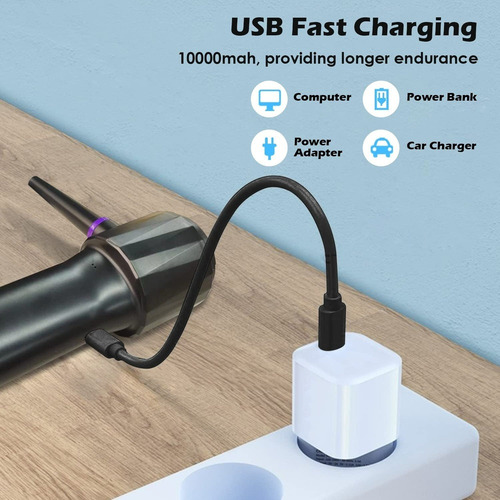 Aspirador Y Aspirador De Aire Inalámbrico De 6000 Mah 2 En 1