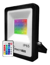 Comprar Reflector Led Rgb Multicolor 20w Exterior Control Remoto Stg