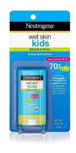 Protetor Solar Bastão Neutrogena Kids Wet Skin Spf 70+