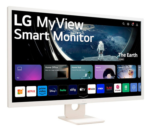 Monitor LG Myview Smart Ips 32 Fhd Thinq Home 32sr50f-w Cor Branco 110v/220v