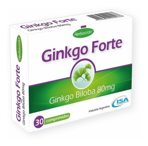 Herbacción Suplemento Herbacción Ginkgo Forte 30 Comprimidos
