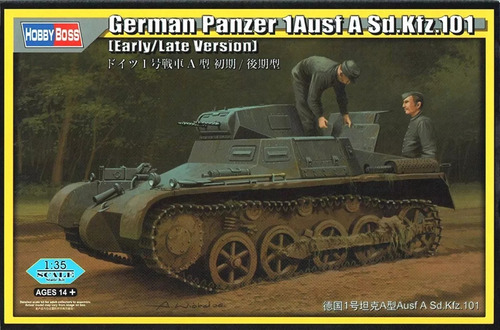 Kit de tanque Panzer 1ausf A Sd.Kfz.101 1/35 Hobbyboss 80145