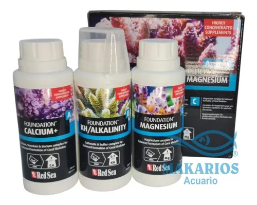 Foundation Abc Pack Red Sea X3 Ca Kh Mg Reef Acuario Marino