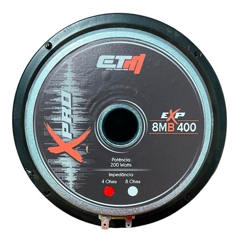 Par Alto Falante Etm 8 Pol Exp 200 4 Ohms Som Automotivo