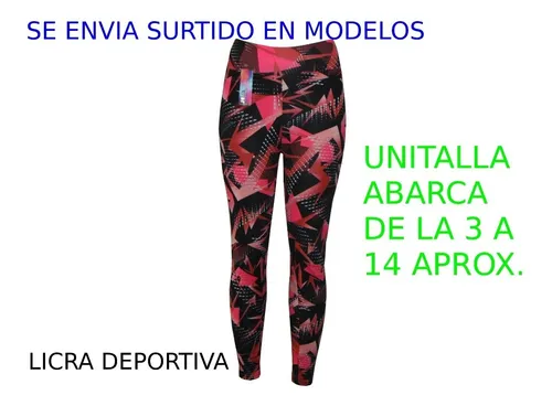 6 Piezas Mallas Leggins Lycras Deportivas Gym Mujer