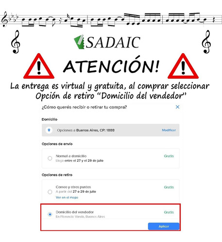 Imagen 7 de 9 de Transcripción A Partituras Para Registrar En Sadaic