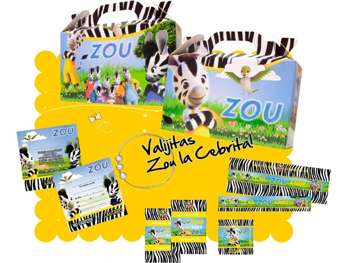 Pack Bolsitas Valijita X7 Sorpresitas Cebrita Zou