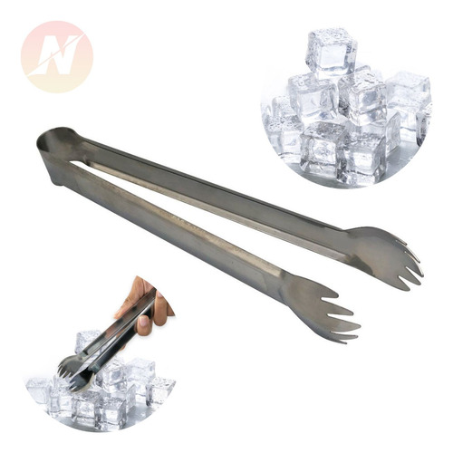 Pegador Gelo Inox Multiuso Carnes Frios Drinks Macarrão