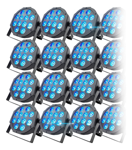 30x Canhao De Led Par Led 12 Led 12w Rgbw 4n1 Dmx Iluminacao