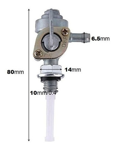 Imagen 2 de 3 de Llave De Combustible Gasolina Planta De Luz 2500-4250 Watts