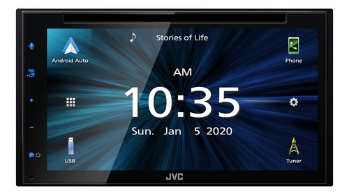 Reproductor De Dvd/cd Jvc Kw-v66bt Con Pantalla Táctil Bluet