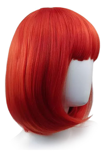 Peluca Bob Vibrante, Aspecto Realista, Ideal Para Fiestas