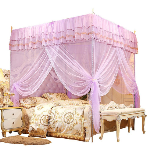 Mosquitera De Dormitorio Luxury Princess Four Corner Post