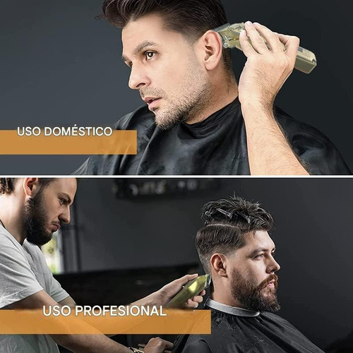 Máquina De Afeitar Usb Afeitadora Corta Barba Portátil Cuerp Color Dorado