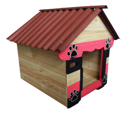 Casas En Madera Para Perros+nombre De Tu Mascota!!