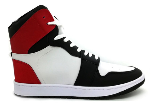 Imagen 5 de 6 de Zapatillas Botitas Cuero Pu, Urbanas, Informales