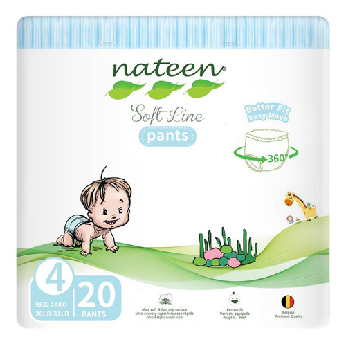 Nateen Soft Line Pants L X 20 Unidades Género Sin género Tamaño Grande (G)