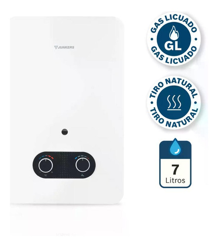 Calefon Junkers Gas Licuado 7 L. Ionizado Hydrobase 1500