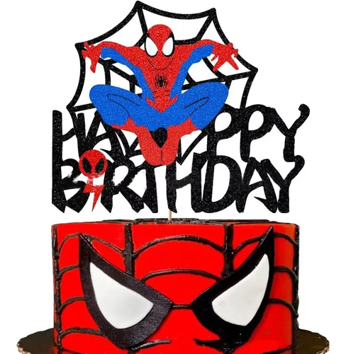Art.fiesta Adorno Cumpleaños Decoración Tortas Spiderman 